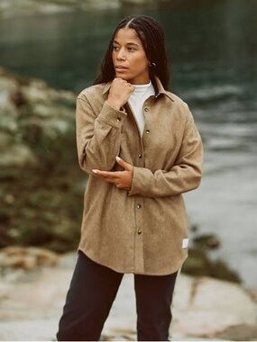 Anian Modern Melton wool shacket.